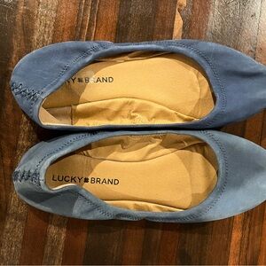 Lucky Brand Women's Blue Ballet Flats